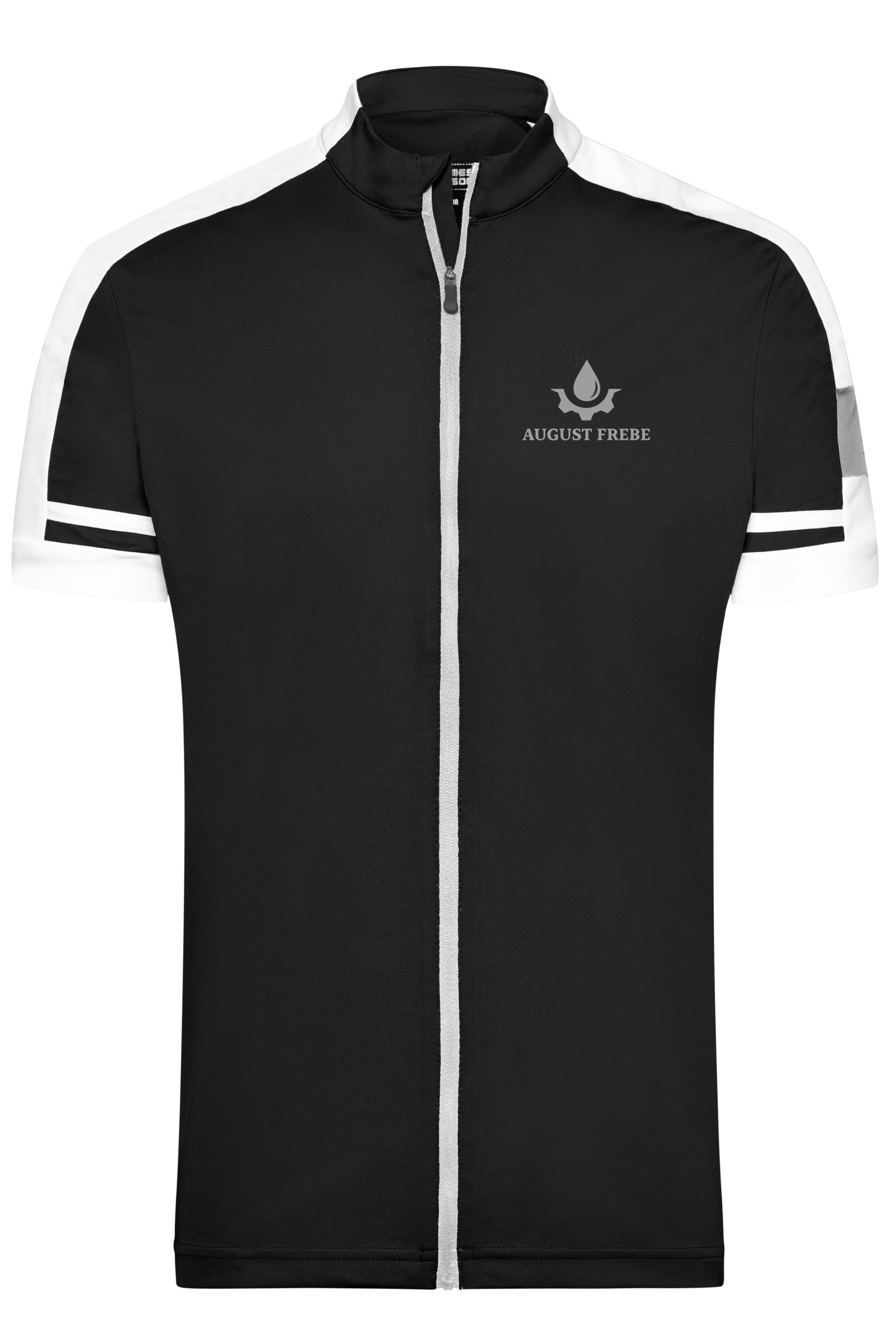 Daiber Herren Rad Shirt / Rad Trikot / Bike Shirt, Longzip, schwarz (AF)