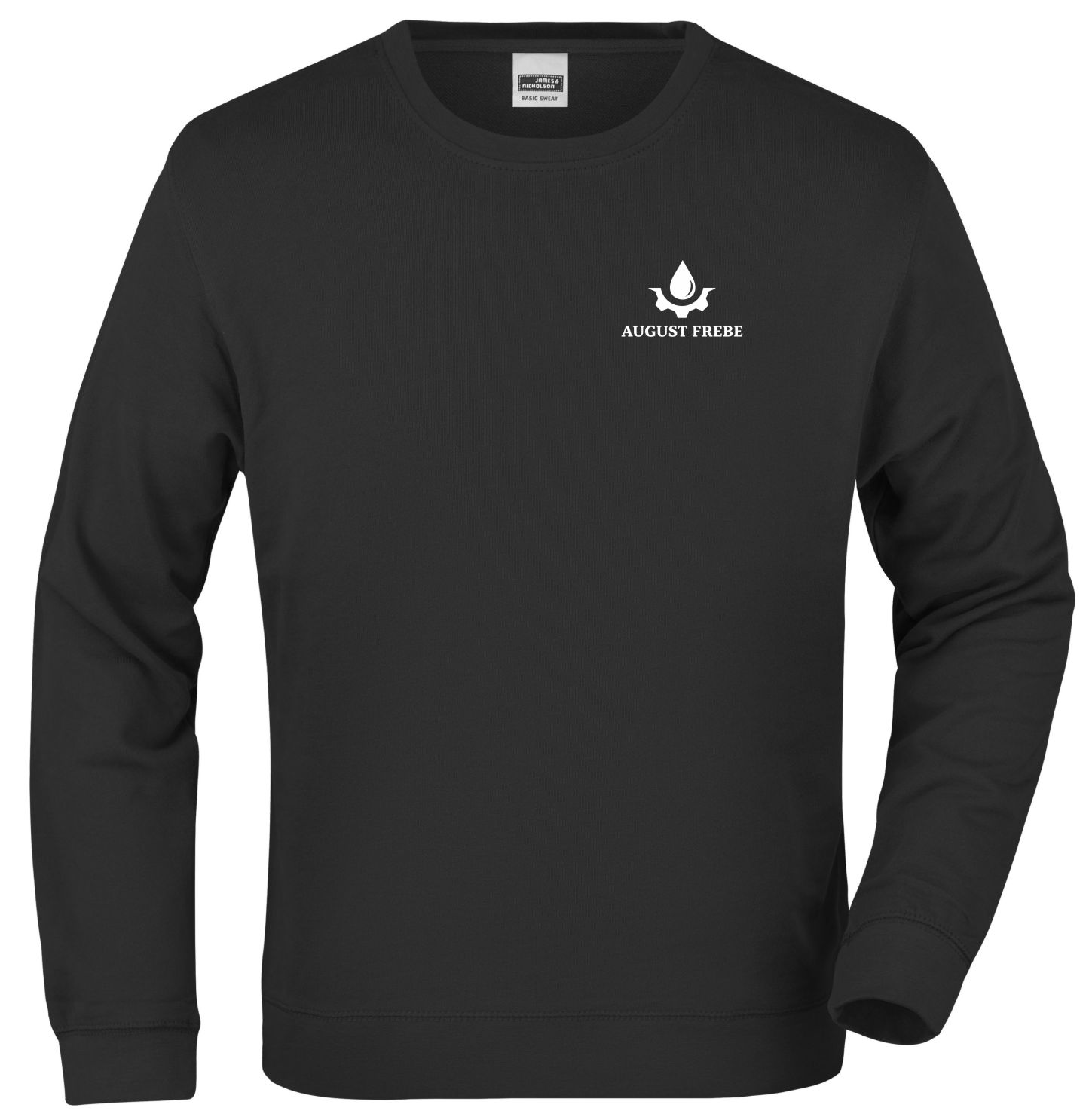 Sweatshirt schwarz „FÜR UNS IST WASSER THEMA NR. 1" (AF)